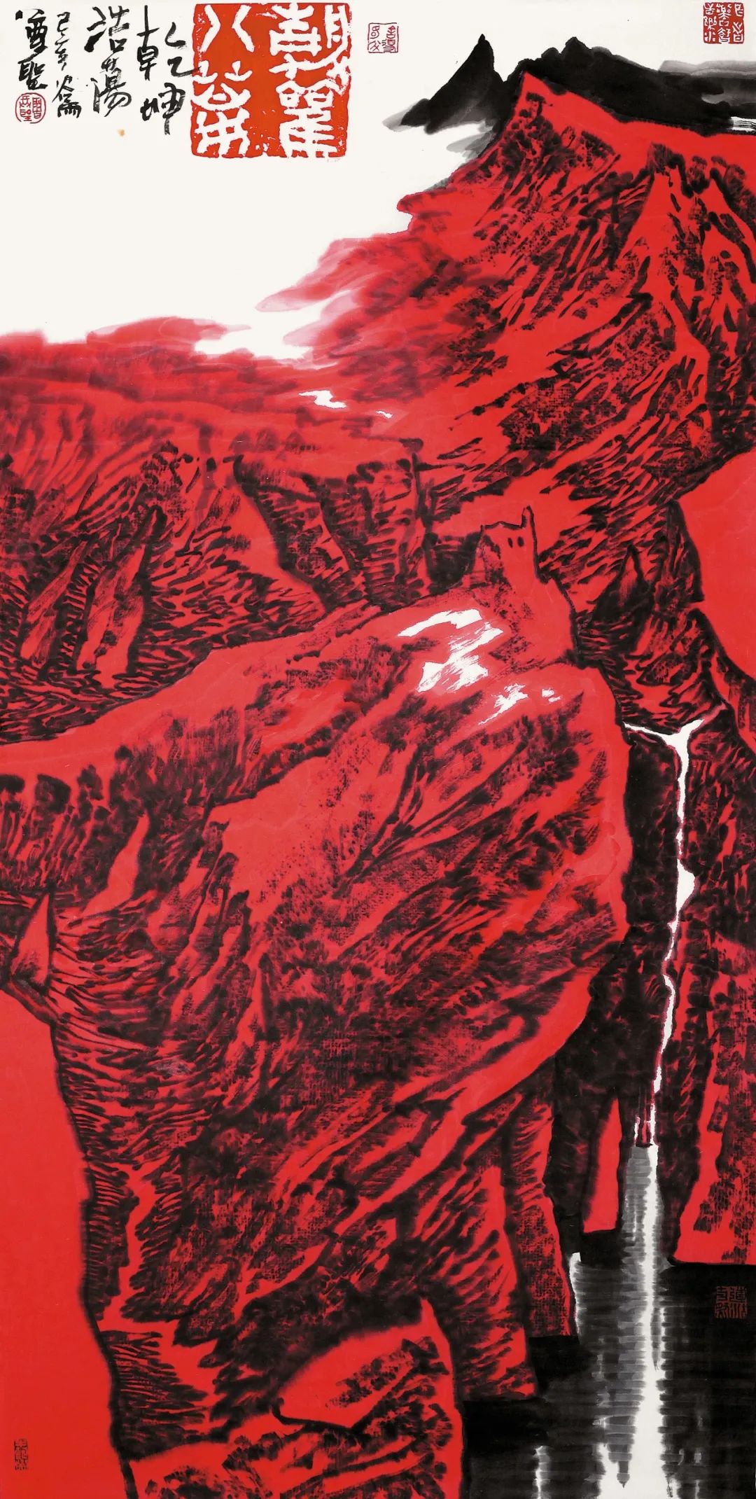 红之韵——周尊圣山水画作品云上展览